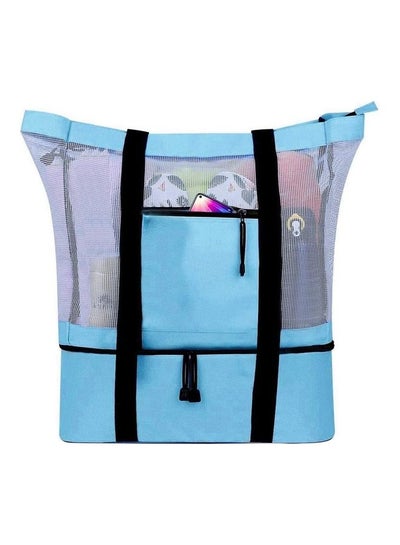 Buy Mesh Beach and Picnic Tote Bag with Insulated Compartment in Egypt