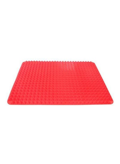 اشتري Silicone Non Stick Healthy Cooking Baking Mat With Pyramid Surface أحمر في مصر