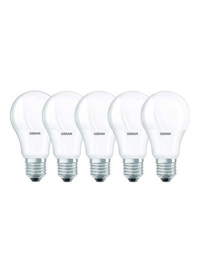 اشتري 5-Piece LED Screw Bulb 8.5W with E27 Base 6500K أبيض مبهج في الامارات