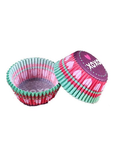 Buy Purple 100Pcs Cupcake Tools Tray Molds Paper Cups Liner Multicolour in Egypt