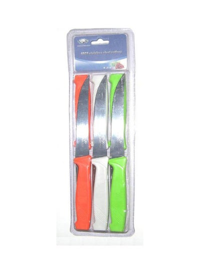 Buy Stainless Steel Knives Set - 6 Pieces Multicolour 17 x 17cm in Egypt