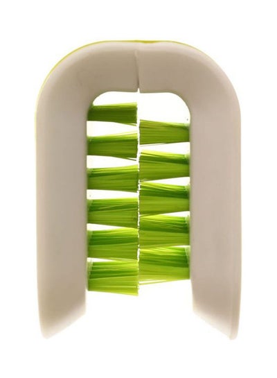 اشتري Knife And Cultery Cleaning Brush White/Green في مصر