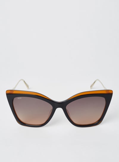 اشتري نظارة شمسية بإطار كامل على شكل فراشة من الأسيتات - مقاس العدسة: 55 مم للنساء في الامارات
