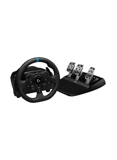 Buy G923 Racing Wheel and Pedals for PS5, PS4 and PC featuring TRUEFORCE up to 1000 Hz Force Feedback, Responsive Pedal, Dual Clutch Launch Control, and Genuine Leather Wheel Cover in Saudi Arabia