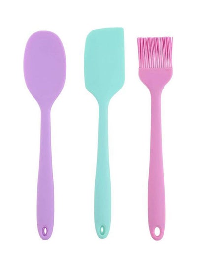 Buy 3 in 1 Silicone Utensils Set 3 Pieces Multicolour in Egypt