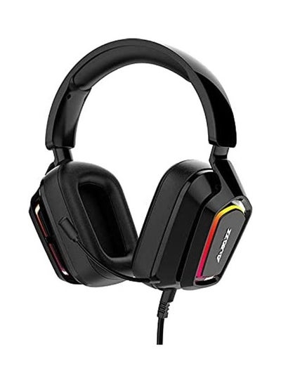 Buy USB 7.1 Surround Sound Headset with RGB Lighting and Telescopic Microphone in Saudi Arabia