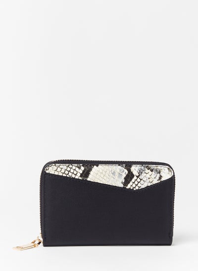 Buy Animal Print Wallet Black in Saudi Arabia