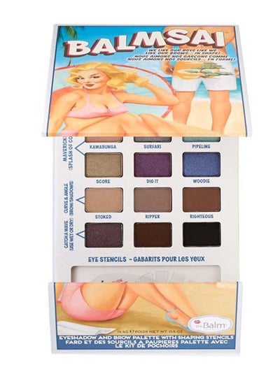 Buy Balmsai Eyeshadow and Brow Stencil Palette Multicolor in Saudi Arabia