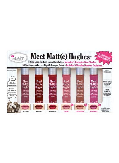 Buy 6-Piece Meet Matte Hughes Liquid Lipstick Set Romantic/Reliable/Faithful in UAE