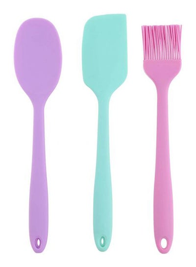 اشتري 3 In 1 Silicone Utensils Set متعدد الألوان في مصر