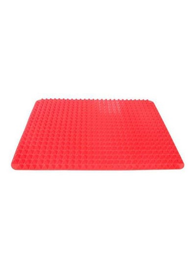 Buy Silicone Non-Stick Healthy Cooking Baking Mat With Pyramid Surface Red in Egypt