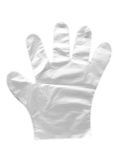 اشتري Large Disposable Gloves Clear في مصر