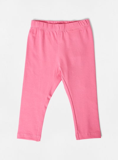 Buy Baby Girls Basic Leggings Pink in UAE