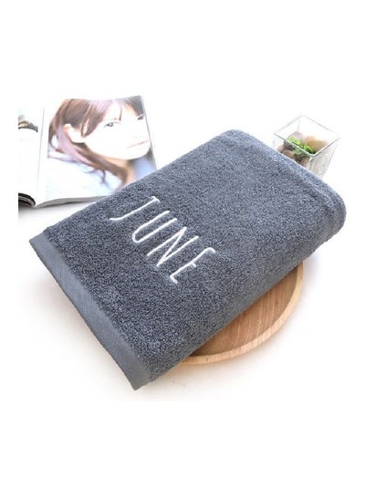 Buy Large Pure Cotton Bath Towel Grey 30X20X10 in Saudi Arabia