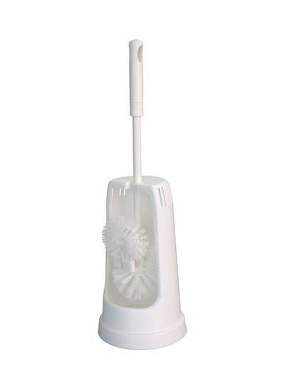 Buy Toilet Brush With Rim Cleaner White in UAE