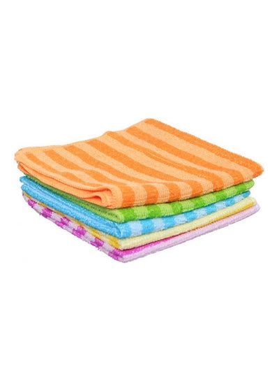 اشتري Set Of 5 Cleaning Towel - Small Size Multicolour في مصر