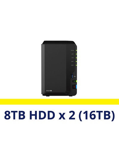 Buy 2 Bay NAS DiskStation DS220+ 8TB (2 Pre-Installed Hard Drives) Black in UAE