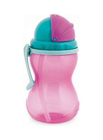 Buy Canpol babies Sport Cup with Silicon Flip-top Straw 370ml pink in Egypt