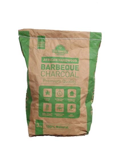 Buy African Hardwood Barbeque Charcoal Black 5kg in UAE