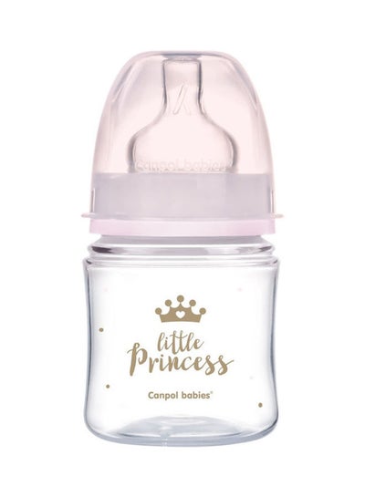 Buy Canpol babies EasyStart Anti-colic Wide Neck Bottle 120ml PP ROYAL BABY pink in Egypt