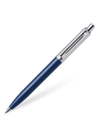 Buy Brushed Chrome Cap Barrel Ballpoint Pen Blue in Egypt