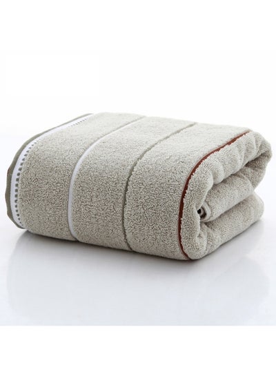 Buy Absorption Stripe Cotton Towel Beige 10 X 10 X 5cm in Saudi Arabia