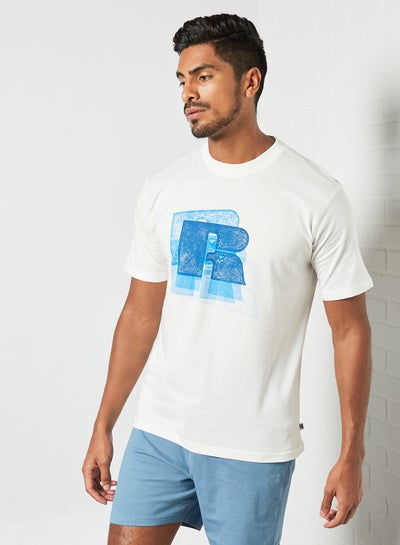 Buy Graphic Logo T-Shirt White in UAE