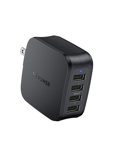 Buy RP-PC026 40W 4-Port Wall Charger (UK) black in Saudi Arabia