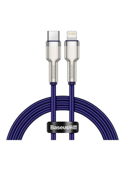 Buy USB C to Lightning Fast Charging Data Transfer Cable PD 20W Cafule Series Power Delivery for iPhone 14/14 Pro/13 Pro/13 Pro Max/13/13 mini, iPad 9, 12 mini/12/12 Pro, 1M Purple in Egypt