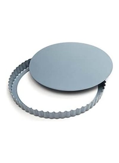 Buy Round Tartlet Pan with Removable Bottom Silver in Saudi Arabia