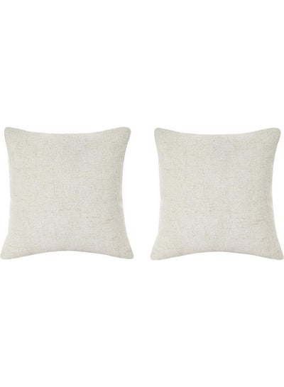 Buy Decorative Filled Cushion Beige in Saudi Arabia