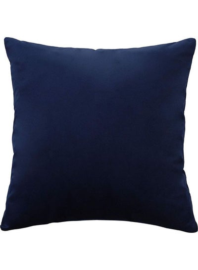 Buy Velvet Decorative Filled Cushion Blue in Saudi Arabia