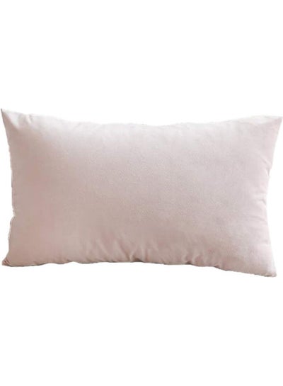 Buy Velvet Decorative Filled Cushion Pink in Saudi Arabia