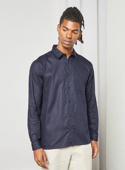 Buy Long Sleeve Shirt Navy in UAE