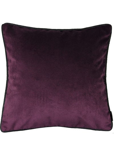 Buy Velvet Decorative Filled Cushion Purple in Saudi Arabia