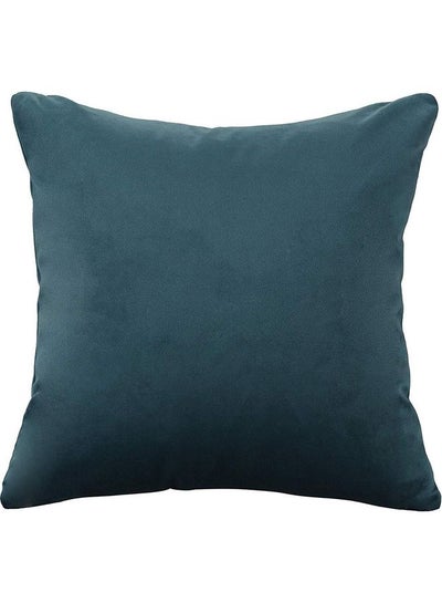 Buy Velvet Decorative Filled Cushion Blue in Saudi Arabia