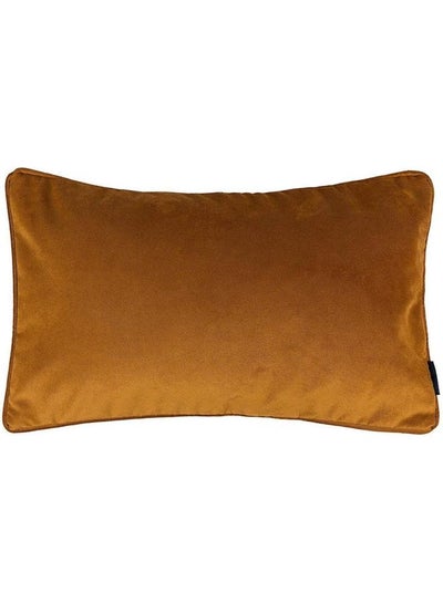 Buy Solid Velvet Decorative Cushion Gold in Saudi Arabia