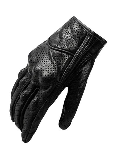 Buy Protective Leather Full Finger Gloves in UAE