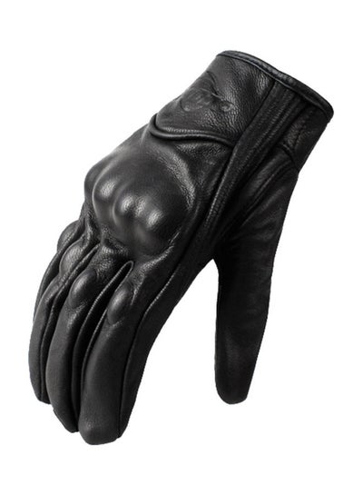 Buy Protective Leather Full Finger Gloves in Saudi Arabia