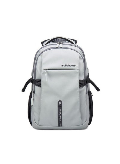 Buy Travel Business Waterproof Backpack USB Outport Grey in Egypt