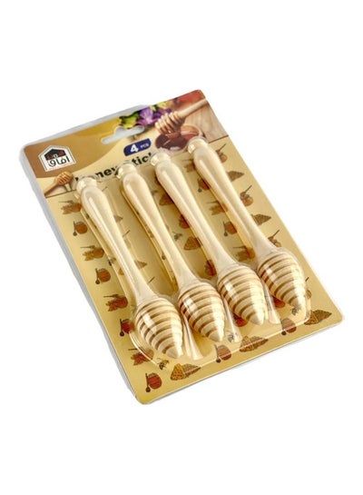 Buy 4-Piece Honey Stick Beige in Saudi Arabia