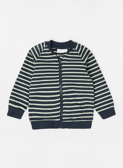 Buy Baby Striped Cardigan Navy/White in UAE