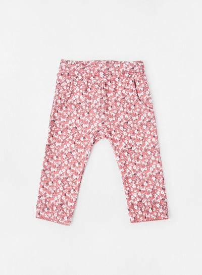 Buy Baby Floral Print Pants Dark Pink in UAE