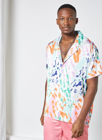 Buy Abstract Print Shirt Multicolour in Saudi Arabia