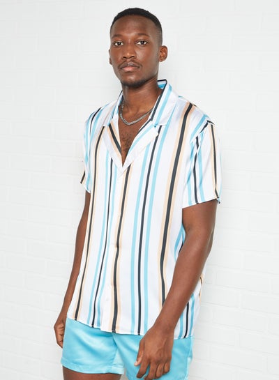 Buy Stripe Print Shirt Multicolour in UAE