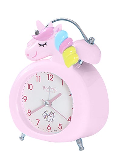 اشتري Unicorn-Shape Twin Bell Alarm Clock Pink في السعودية