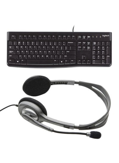 اشتري Keyboard K120 with Stereo Wired Headphones Multicolour في مصر