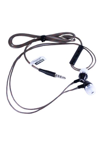 Buy Stereo In-Ear Earphones With Microphone Black/White in UAE