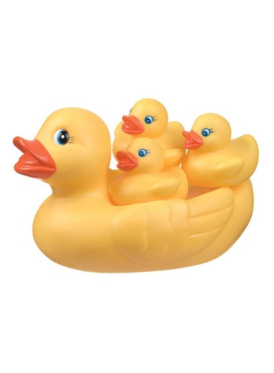 Buy Land Bath Duckie Family Bath Toy Set Floats On Water Yellow Color For Little One Bath Time in UAE