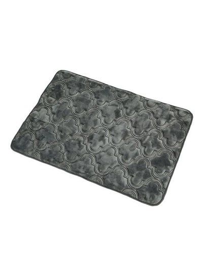 Buy Anti-Slip Bath Mat Grey 90x60cm in Saudi Arabia